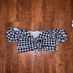 Black and White Plus Size Matching set